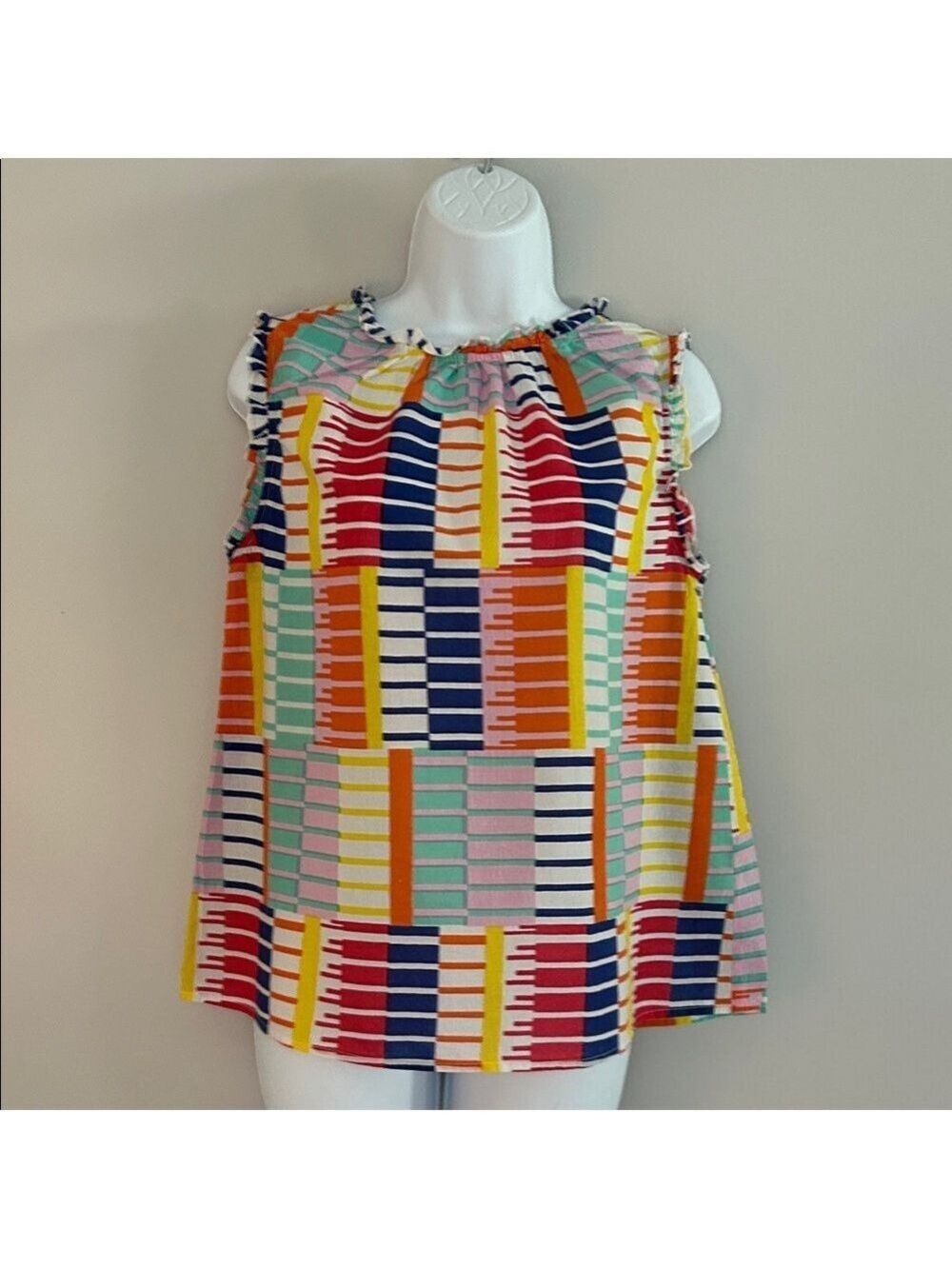 THML Multicolor Striped Sleeveless Blouse